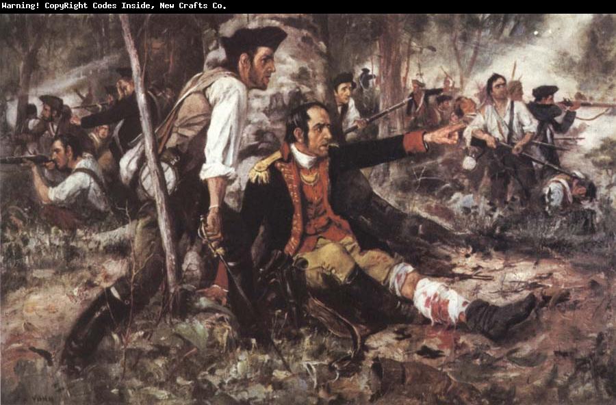 Frederick Coffay Yohn General Herkimer Directing the Battle of Oriskany